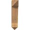 Ekena Millwork Traditional Arts & Crafts Smooth Bracket, Western Red Cedar, 5 1/2"W x 18"D x 26"H BKT06X18X26TRA03SWR - alternate 3